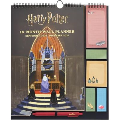 Grupo Erik Calendario Famiglia 2027 Harry Potter Gadget Calendario 2027 da Muro con Penna, Sticky Notes, To Do List e Stickers Planner Mensile con Spazi per Note, Set 2026 a Dic 2027 (30 x 34 cm) Grupo Erik Calendario Famiglia 2027 Harry Potter Gadget Calendario 2027 da Muro con Penna, Sticky Notes, To Do List e Stickers Planner Mensile con Spazi per Note, Set 2026 a Dic 2027 (30 x 34 cm)