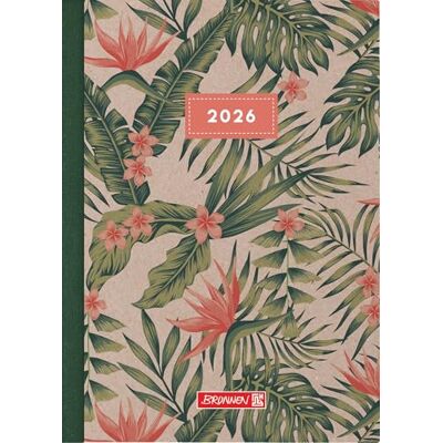 BRUNNEN Buchkalender Mod. 795 2026 "Tropical" A5, Papier BRUNNEN Buchkalender Mod. 795 2026 "Tropical" A5, Papier