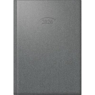 BRUNNEN Calendario a libro mod. 765 2026 A5 in plastica, colore argento stratossico BRUNNEN Calendario a libro mod. 765 2026 A5 in plastica, colore argento stratossico