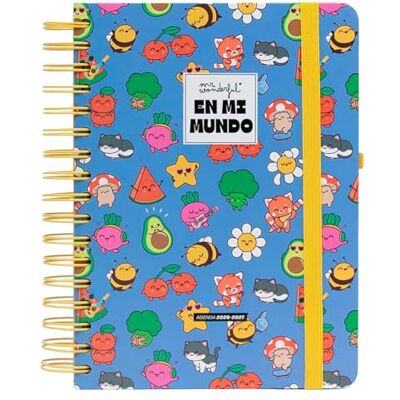 Mr. Wonderful Agenda scolastica 2026-2027, giornaliera con spirale e adesivi, agenda giornaliera completa con extra e organizzazione, con scritta "In my world" (lingua italiana non garantita) Mr. Wonderful Agenda scolastica 2026-2027, giornaliera con spirale e adesivi, agenda giornaliera completa con extra e organizzazione, con scritta "In my world" (lingua italiana non garantita)