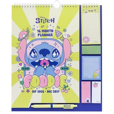 Grupo Erik Calendario Famiglia 2027 Stitch Disney Calendario Stitch 2027 da Muro con Penna, Sticky Notes, To Do List e Stickers Planner Mensile con Spazi per Note, Set 2026 a Dic 2027 (30 x 34 cm) Grupo Erik Calendario Famiglia 2027 Stitch Disney Calendario Stitch 2027 da Muro con Penna, Sticky Notes, To Do List e Stickers Planner Mensile con Spazi per Note, Set 2026 a Dic 2027 (30 x 34 cm)