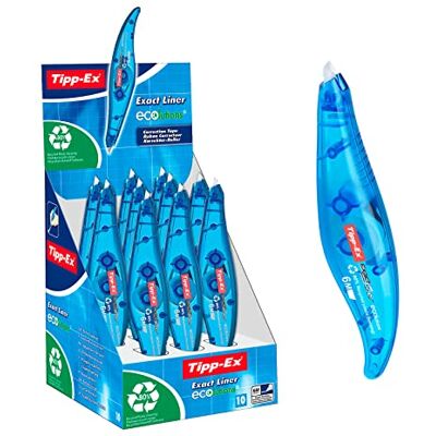 BIC Correction Tape Roller Pen Pack Of 10 Pieces, 11TIP (Pack Of 10 Pieces Disposable 5mm x 6m) BIC Correction Tape Roller Pen Pack Of 10 Pieces, 11TIP (Pack Of 10 Pieces Disposable 5mm x 6m)