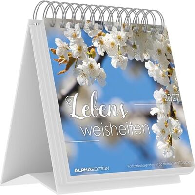 Alpha Lebensweisheiten 2027: Postkartenkalender 16x17 cm mit 53 Zitaten & Fotografien, Tisch- und Wandkalender, 53 Postkarten zum Heraustrennen Alpha Lebensweisheiten 2027: Postkartenkalender 16x17 cm mit 53 Zitaten & Fotografien, Tisch- und Wandkalender, 53 Postkarten zum Heraustrennen
