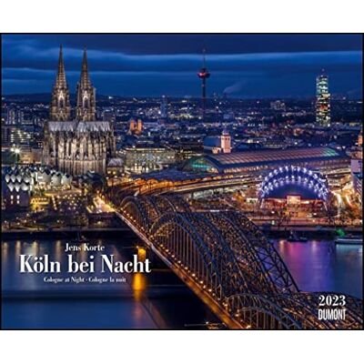 DUMONT Köln bei Nacht 2023 Calendario da parete 52 x 42,5 cm Rilegatura a spirale DUMONT Köln bei Nacht 2023 Calendario da parete 52 x 42,5 cm Rilegatura a spirale