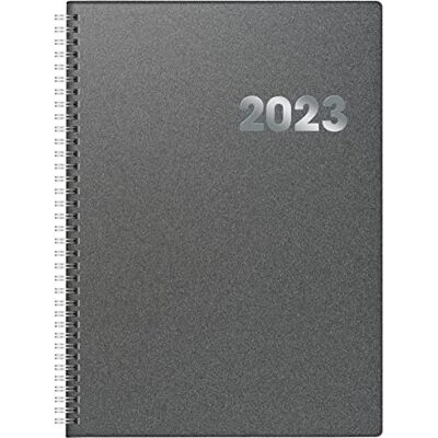 BRUNNEN Calendario giornaliero modello 789 2023 A4 grigio BRUNNEN Calendario giornaliero modello 789 2023 A4 grigio