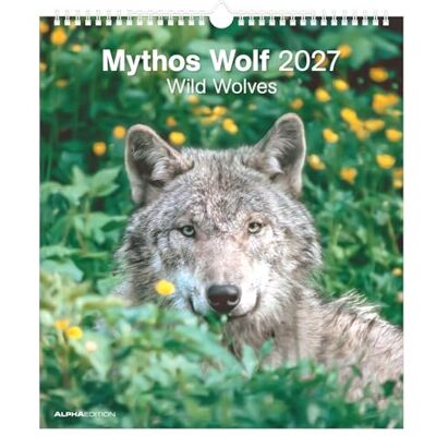 Alpha Mythos Wolf 2027: Wandkalender 30x34 cm mit 12 Wolfsfotografien, 4-sprachigem Kalendarium, Feiertagen und Platz für Notizen Alpha Mythos Wolf 2027: Wandkalender 30x34 cm mit 12 Wolfsfotografien, 4-sprachigem Kalendarium, Feiertagen und Platz für Notizen