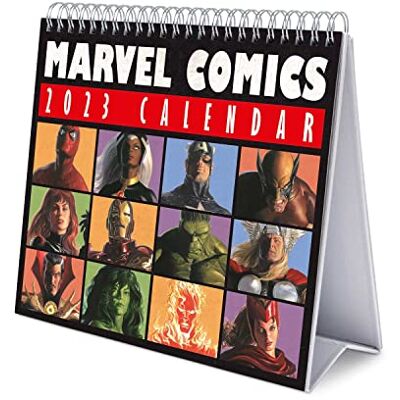 Grupo Erik Calendario Marvel 2023 da Tavolo Calendario Scrivania 2023, 12 Mesi e Planner Annuale 2024, 17x20 cm, FSC, Ottimo Come Calendario 2023 da Tavolo, Calendario Ufficio 2023, Marvel Gadget Grupo Erik Calendario Marvel 2023 da Tavolo Calendario Scrivania 2023, 12 Mesi e Planner Annuale 2024, 17x20 cm, FSC, Ottimo Come Calendario 2023 da Tavolo, Calendario Ufficio 2023, Marvel Gadget
