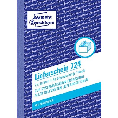 Avery 723 bolla di consegna DIN A6 1 pezzo, 100 Pezzi Avery 723 bolla di consegna DIN A6 1 pezzo, 100 Pezzi