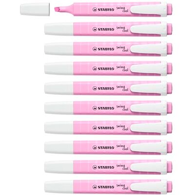 STABILO swing cool Pastel Evidenziatore Confezione da 10 Fucsia Freddo STABILO swing cool Pastel Evidenziatore Confezione da 10 Fucsia Freddo