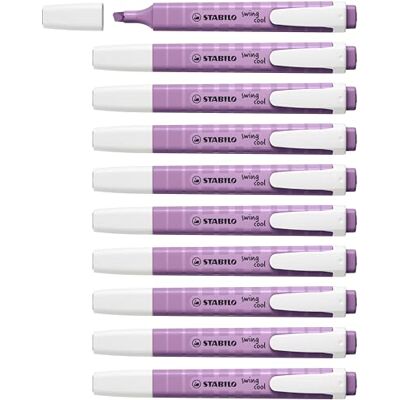 STABILO swing cool Evidenziatore NatureCOLORS Wildflower Confezione da 10 Giglio Viola STABILO swing cool Evidenziatore NatureCOLORS Wildflower Confezione da 10 Giglio Viola