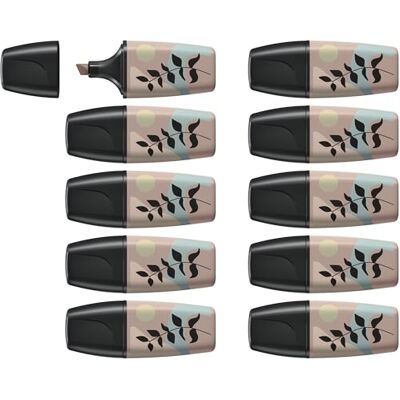 STABILO BOSS MINI Naturevibes Evidenziatore Confezione da 10 Cenere STABILO BOSS MINI Naturevibes Evidenziatore Confezione da 10 Cenere