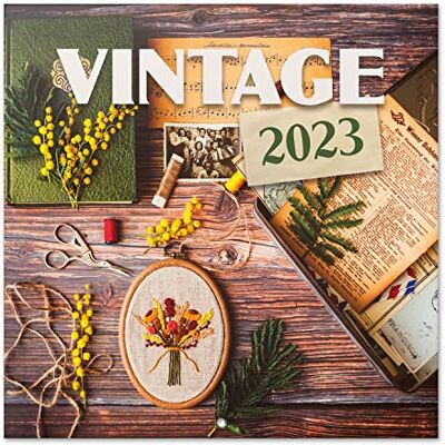 Grupo Erik Calendario 2023 da Muro Vintage 12 mesi + 4 in omaggio, 30x30 cm, FSC ottimo come calendario 2023 da parete, calendario ufficio 2023, calendario casa 2023 Grupo Erik Calendario 2023 da Muro Vintage 12 mesi + 4 in omaggio, 30x30 cm, FSC ottimo come calendario 2023 da parete, calendario ufficio 2023, calendario casa 2023