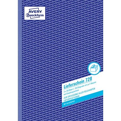 Avery Formularbuch Liefer-/Empfangsschein, A4 Avery Formularbuch Liefer-/Empfangsschein, A4