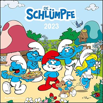 Alpha Die Schümpfe 2023 – Calendario opuscolo 30 x 30 cm (30 x 60 cm) – Calendario con spazio per appunti – Calendario da parete – Calendario per bambini Alpha Die Schümpfe 2023 – Calendario opuscolo 30 x 30 cm (30 x 60 cm) – Calendario con spazio per appunti – Calendario da parete – Calendario per bambini