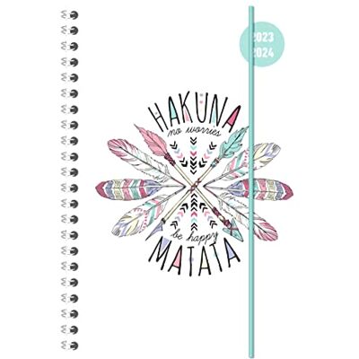 Alpha Diario Agenda Scuola Collegetimer 2023/2024, Settimanale, Spiralata, 15x21 cm, Hakuna Matata, 224 Pagine Alpha Diario Agenda Scuola Collegetimer 2023/2024, Settimanale, Spiralata, 15x21 cm, Hakuna Matata, 224 Pagine
