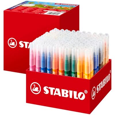STABILO Maxi pack scuola 140 penne colorate - Grande set di colori per bambini STABILO Maxi pack scuola 140 penne colorate - Grande set di colori per bambini