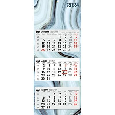Alpha 3-Monatskalender Design 2024 Büro-Kalender 33x20 cm (geschlossen), 33x80 cm (geöffnet) faltbar mit Datumsschieber Alpha 3-Monatskalender Design 2024 Büro-Kalender 33x20 cm (geschlossen), 33x80 cm (geöffnet) faltbar mit Datumsschieber