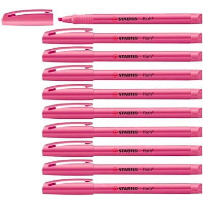 STABILO flash Evidenziatore Confezione da 10 Rosa STABILO flash Evidenziatore Confezione da 10 Rosa