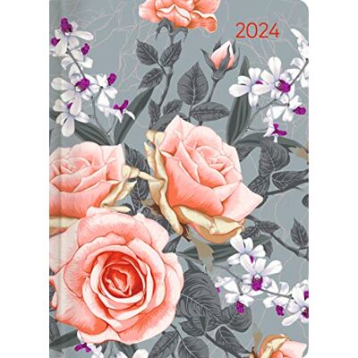 Alpha Agenda Giornaliera MB Style 2024, 10,7x15,2 cm, ROSES, 352 pagine Alpha Agenda Giornaliera MB Style 2024, 10,7x15,2 cm, ROSES, 352 pagine