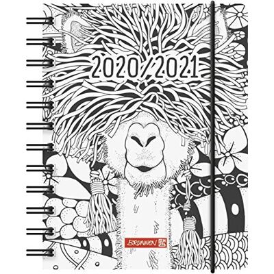 BRUNNEN "ZENAR" Agenda giornaliera/scolastica 2020/2021, 1 pagina = 1 giorno, Sa + So su una pagina, dimensioni foglio 12 x 16 cm, formato A6, copertina in PP BRUNNEN "ZENAR" Agenda giornaliera/scolastica 2020/2021, 1 pagina = 1 giorno, Sa + So su una pagina, dimensioni foglio 12 x 16 cm, formato A6, copertina in PP