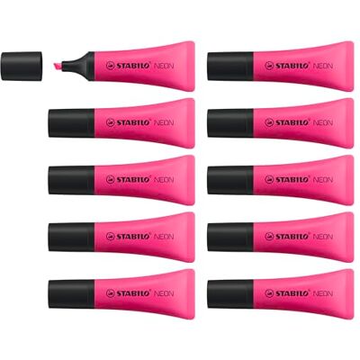 STABILO NEON Evidenziatore Confezione da 10 Magenta STABILO NEON Evidenziatore Confezione da 10 Magenta