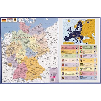 VELOFLEX Blocco da tavolo Germania, 40 x 60 cm, antiscivolo, lavabile, con pellicola protettiva trasparente antiriflesso, blocco da scrivania, blocco da colorare, blocco da disegno, 1 pezzo VELOFLEX Blocco da tavolo Germania, 40 x 60 cm, antiscivolo, lavabile, con pellicola protettiva trasparente antiriflesso, blocco da scrivania, blocco da colorare, blocco da disegno, 1 pezzo