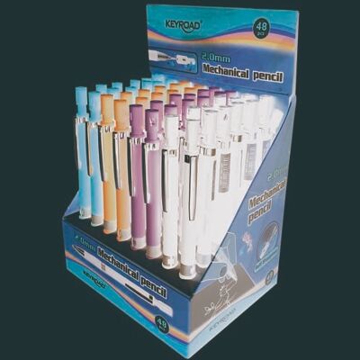 KEYROAD Matita automatica Soft Touch, portamine 2,0 mm, 48 pezzi/oggetti scolastici, mix di colori KEYROAD Matita automatica Soft Touch, portamine 2,0 mm, 48 pezzi/oggetti scolastici, mix di colori