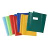 HERMA Copertina per quaderni, formato A4, con etichetta per iscritti, in plastica resistente e lavabile, per la scuola, 10 pezzi, colori assortiti,