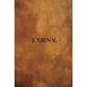 Leslie, Lloyd Notebook Hard Cover Journal College Ruled Lined Journal Notebook, Medium 6 x 9, 100 Pages, 50 Sheets (Golden Brown)