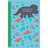 Lewis, E Jourdan Dino-Mite Dinosaur Composition Notebook: Wide Ruled for Kids, Girls, and Boys: Blue Back to School Journal, 120 Wide Ruled Pages, Cute Pattern for Dino Lovers
