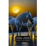 Middleton, Lee Pocket Calendar 2024-2026: Two-Year Monthly Planner for Purse , 36 Months from January 2024 to December 2026   White horses during sunset   Dark silver and yellow style