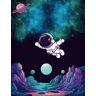 beard, kaitlyn Astronaut in Space, Notebook,100 pages, size 8.5 x 11, Notebook/ Journal