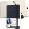 Sigel Agenda settimanale Conceptum 2022/2023, circa A6, nero, softcover, calendario 18 mesi, 2 pagine = 1 settimana, 240 S