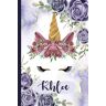 FLOWERY, BELLA Khloe: Khloe Unicorn Notebook/Journal , Cute Personalized Unicorn Gifts Idea For Khloe , Blank Lined Personalized & Customized Name Unicorn School ... for Khloe , (Notebook with Personalized Name)