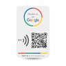 MESSAGENES Adesivo Recensioni QR Google + NFC Riutilizzabile   1 Unità 8,6 x 5,5 cm   Accessori Bancone Negozio   NFC Google Recensione QR   Configurare en Casa   Adesivi Personalizzati per Attività