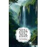 Lindsay, Nicolas Pocket Calendar 2024-2026: Two-Year Monthly Planner for Purse , 36 Months from January 2024 to December 2026   Tropical forest masterpiece   High precision details