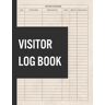 Published, Franktly Visitor Log Book: Registration Book for Office and Business, Tracking 3600 Entries, 120 Pages, 8.5″ x 11″