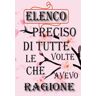 Eddition, Alfredis Elenco preciso di tutte le volte che avevo ragione: Taccuino per appunti. Quaderno divertente per San Valentino, Anniversario, Compleanno, Natale.