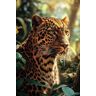 Lewis, Les Notebook – Leopard design – 6”x9”, 120-page lined notebook with color interior