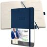 Sigel Agenda settimanale Conceptum 2023, circa A5, blu scuro, softcover, 2 pagine = 1 settimana, 192 S