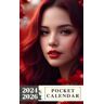 Crane, Abigail Pocket Calendar 2024 2026: Three-Year Monthly Planner for Purse , 36 Months from January 2024 to December 2026   Beautiful woman   Nature background