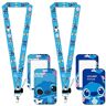 LGQHCE S-titch Lanyard con Porta Carte,  2PCS S-titch Cordino Lanyard con Porta Badge ID Holders with Coin Purse Lanyard Adatto Titolare della Carta Lanyard Portacarte per Tessere e Chiavi(A)