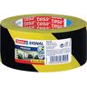 Tesa Signal Premium Nastro di Segnalazione Rotolo adesivo segnaletico Per contrassegnare in modo permanente zone o aree pericolose Colore: Nero e Giallo 66 m x 50 mm