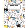 kris  pstore, Olivia Composition Notebook Wide Ruled: Cute kawaii Cats, Composition Book, 7.5 x 9.25 Inches, 110 Pages, Wide Rule, Pastel Notebook, Yellow Color, Notebook ... Girls and Women, School And Office Supplies