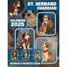 Harding, Yasir St. Bernard Guardian Calendar 2025: From Jul 2024 to December 2025 with 18 Months and St. Bernard Photography for Organizing & Planning Giftable ... Perfect For Kids and St. Bernard Lover