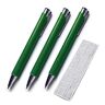 Forbidden Pen 3 x Spicker Kuli, penna a sfera con cheat sheet, per esami, esami, 3 x penne per trucchi, studenti a scuola, diploma, verde