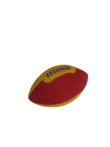 Lanco Mini palla da rugby, 100% gomma naturale, giallo