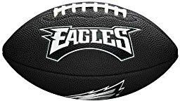 Wilson , Palla da football americano, Mini NFL Team Soft Touch, Philadelphia Eagles, Per giocatori amatoriali, Nero, WTF1533BLXBPH