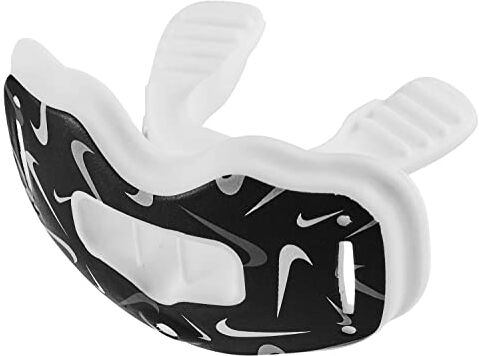 Nike Alpha Lip Protector Paradenti da calcio bianco   nero   grigio