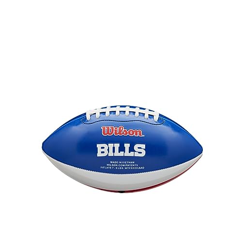Wilson Palla da Football Americano MINI NFL TEAM PEEWEE, Misura per Bambini, Pelle Composita
